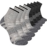 Skechers Men's Work Collection High Quarter Crew Cushioned Socks (8-Pack)