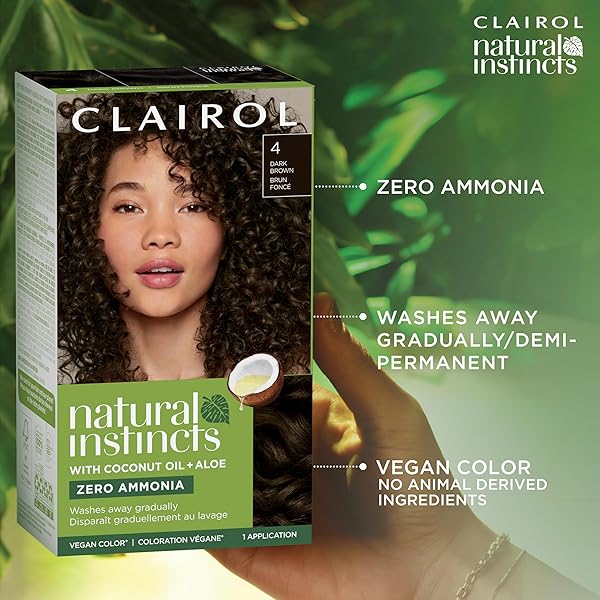 CLAIROL NATURAL INSTINCTS DEMI-PERMANENT HAIR DYE, 8 MEDIUM BLONDE HAIR COLOR, PACK OF 1