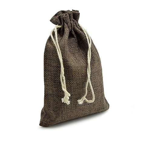 24er Set Jutesäckchen für Adventskalender zum selbst befüllen, 17,5cm x 12,5cm, Jutebeutel, Stoffbeutel, Natur Säckchen, Gesc