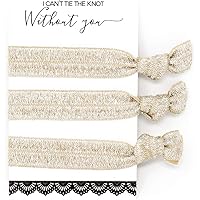 Bachelorette Hair Ties Set No Crease Ribbon Elastics Ouchless Ponytail Holders Hair Bands for Bachelorette Gift Bridesmaid Gi