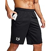 G Gradual Men's 5"/ 7"/ 9" Workout Running Shorts Quick Dry Lightweight Gym Shorts with Zip Pockets