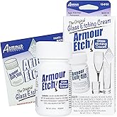 Armour Etch Glass Etching Cream - Create Stunning Designs on Glass Surfaces - Etching Cream for Glass by Armour Products - 2.8 oz Net Weight