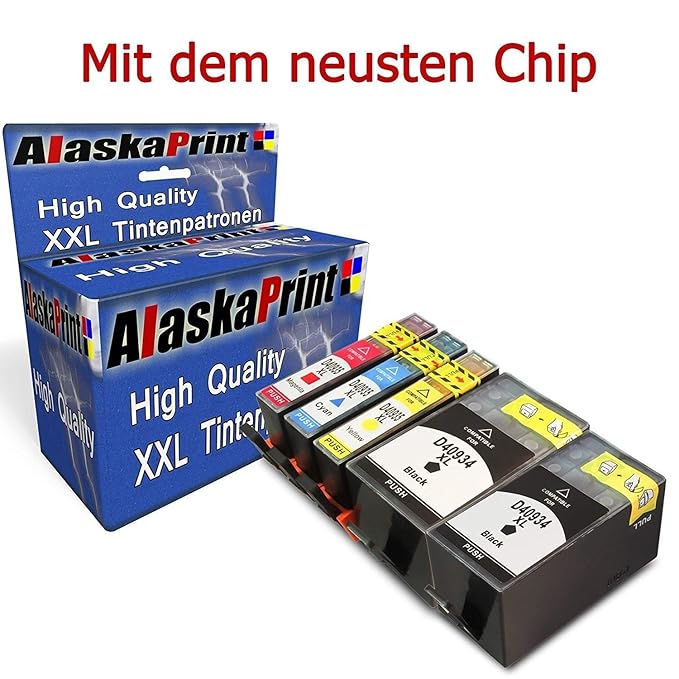 5 Druckerpatronen Komp. für HP 934 XL 935 XL für Officejet Pro 6830 6820 6230