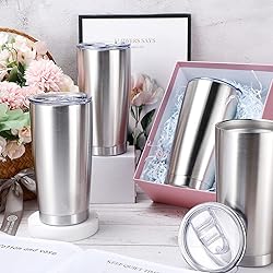 Sieral 36 Packs Stainless Steel Tumbler Bulk with