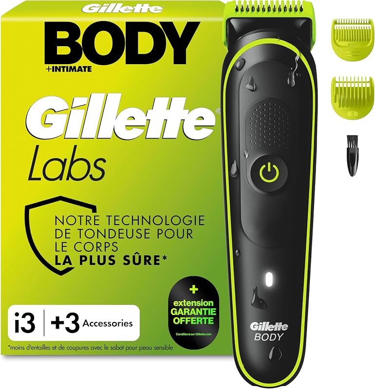 Labs Body Plus Intimate Tondeuse Homme i3, 3 Accessoires, Noire — photo 1 sur 7