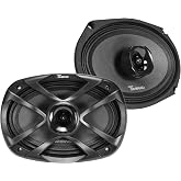 Timpano 6x9 Inch Car Coaxial Speakers 1300 Watts per Pair TPT-CX69-4 TPRO, PRO Audio 2-Way 4 Ohm Premium Speaker, Grill Included - Great for Car Stereo Sound System (Pair)