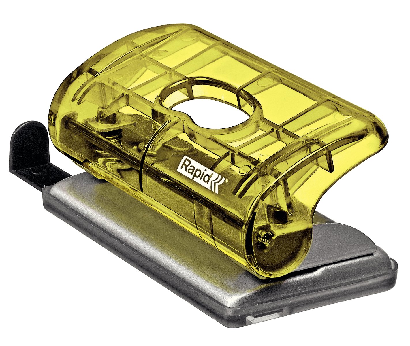 Rapid Mini Hole Punch, 10 Sheet Capacity, Yellow, FC5, Colour'Ice Range