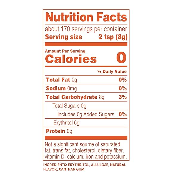 SWERVE ULTIMATE SUGAR REPLACEMENT SWEETENER, GRANULAR SUGAR SUBSTITUTE, ZERO CALORIE, KETO FRIENDLY, ZERO SUGAR, NON-GLYCEMIC, GLUTEN FREE, 48 OUNCES