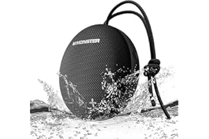 Monster Enceinte Bluetooth, IPX8 étanche, Bluetooth 5.4 avec son HD fort et basses robustes, extra longue durée de lecture, p