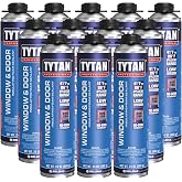 Tytan Professional Window &amp; Door Foam Sealant, High R-Value for Superior Insulation, Water-Resistant, Low Expansion, Eco-Friendly, AAMA &amp; UL Verified (12x24 oz)