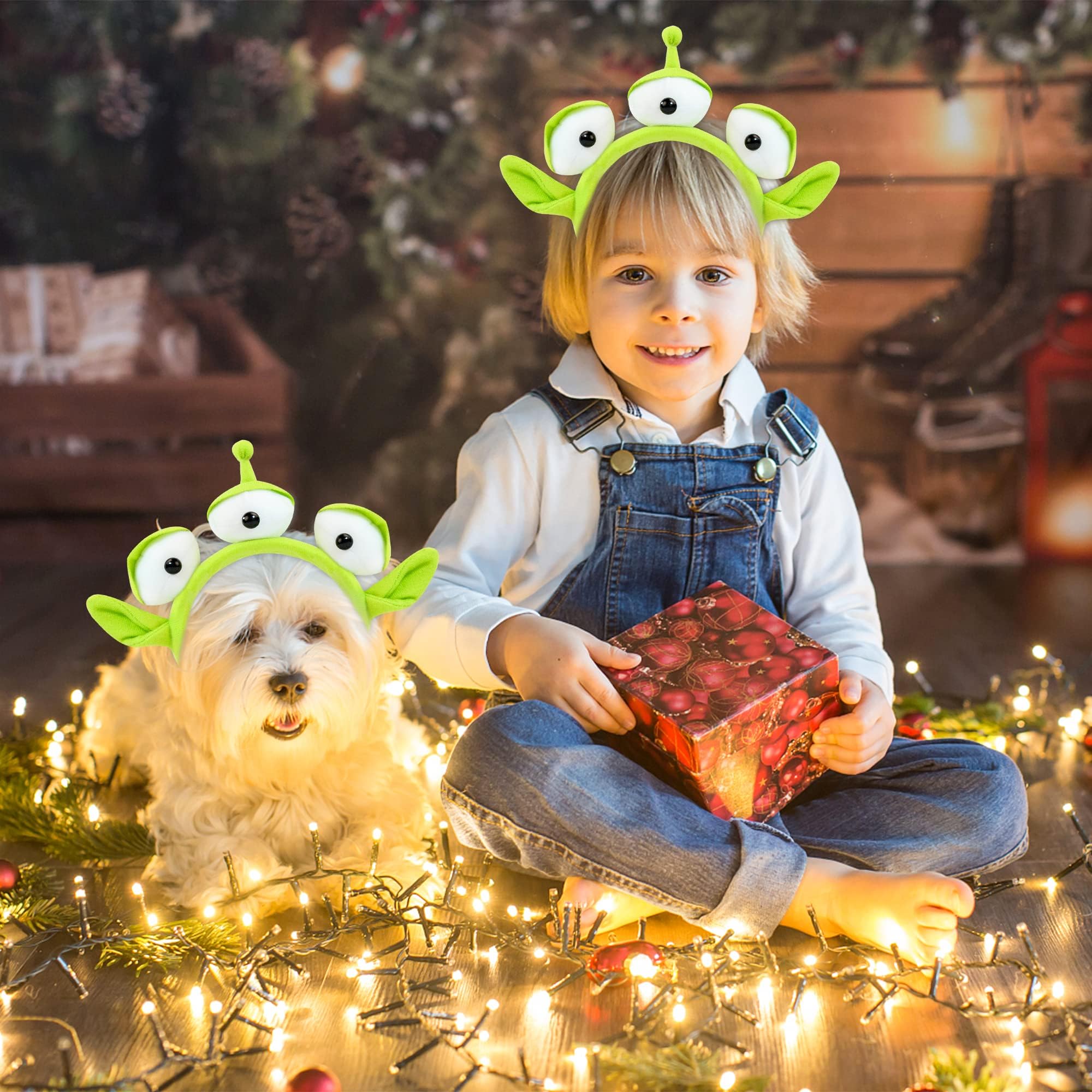 Oufegm Alien Headband for Kids and Adults Monster Plush Headwear Accessories for Party Halloween Costumes