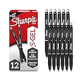 Sharpie S-Gel Gel Pens, Black Barrel, Medium Point