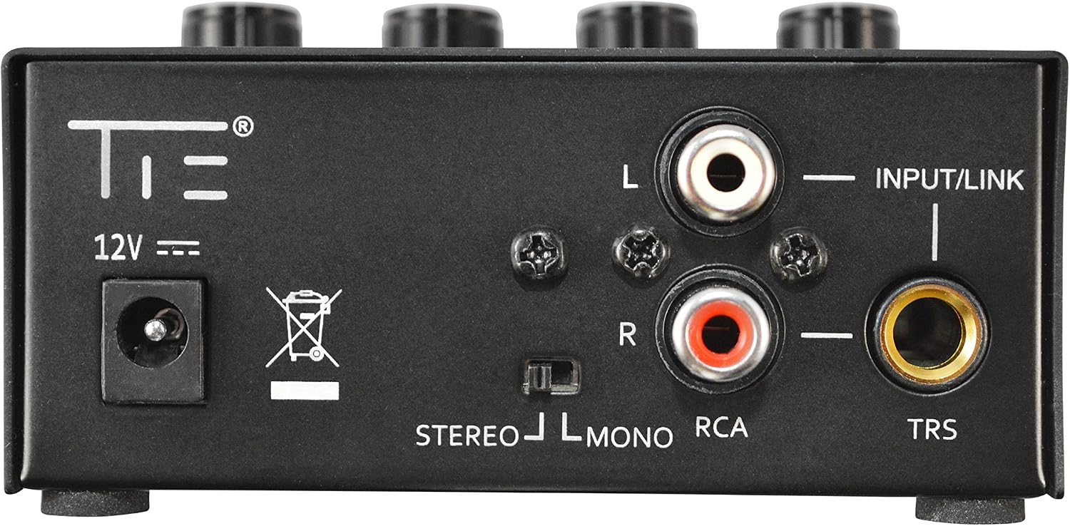 TIE Studio Headphone Amplifier 4CH (4-channel stereo headphone amp, compact and robust, professional monitoring - Image 4