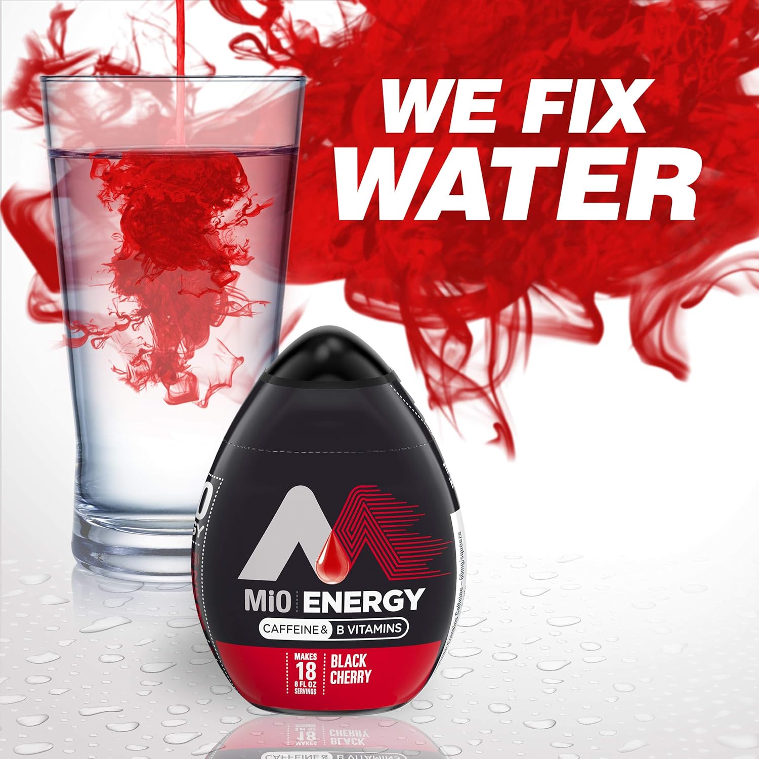 MiO Energy Black Cherry Liquid Water Enhancer Drink Mix (1.62 fl oz Bottle) : Grocery & Gourmet Food