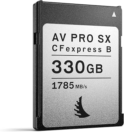 Angelbird AV Pro CFexpress B SX 330GB Memory Card for Photography Video
