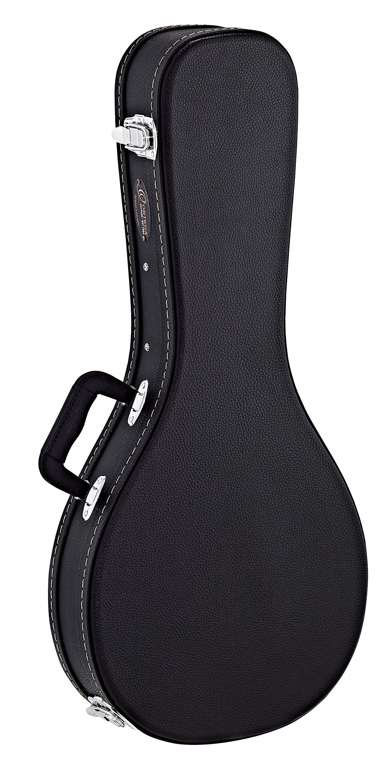 Ortega Guitars Economy Mandolin Hardcase - Case for A-Style Mandolin - Height 71 cm - Vinyl, Black (OMCSTD-A)