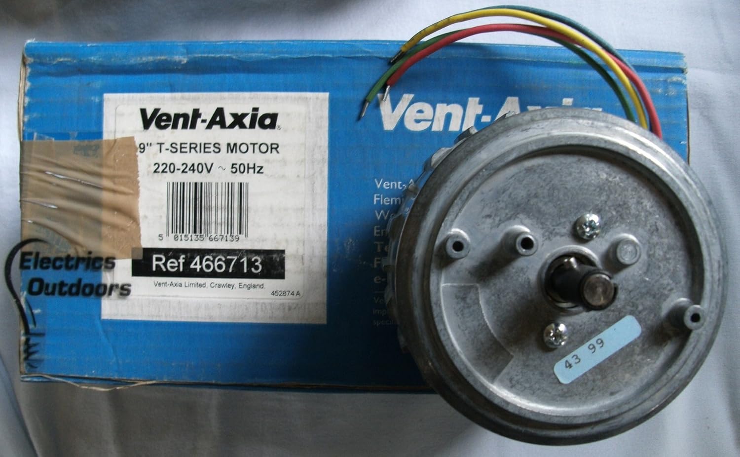 VENT AXIA 9" INCH T SERIES FAN MOTOR 240V 50Hz IDEAL Amazon.co.uk