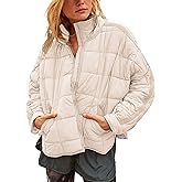 Xiaoxuemeng Womens Quilted Puffer Jacket Zip Up Lightweight Padded Coat Outwear with Pockets