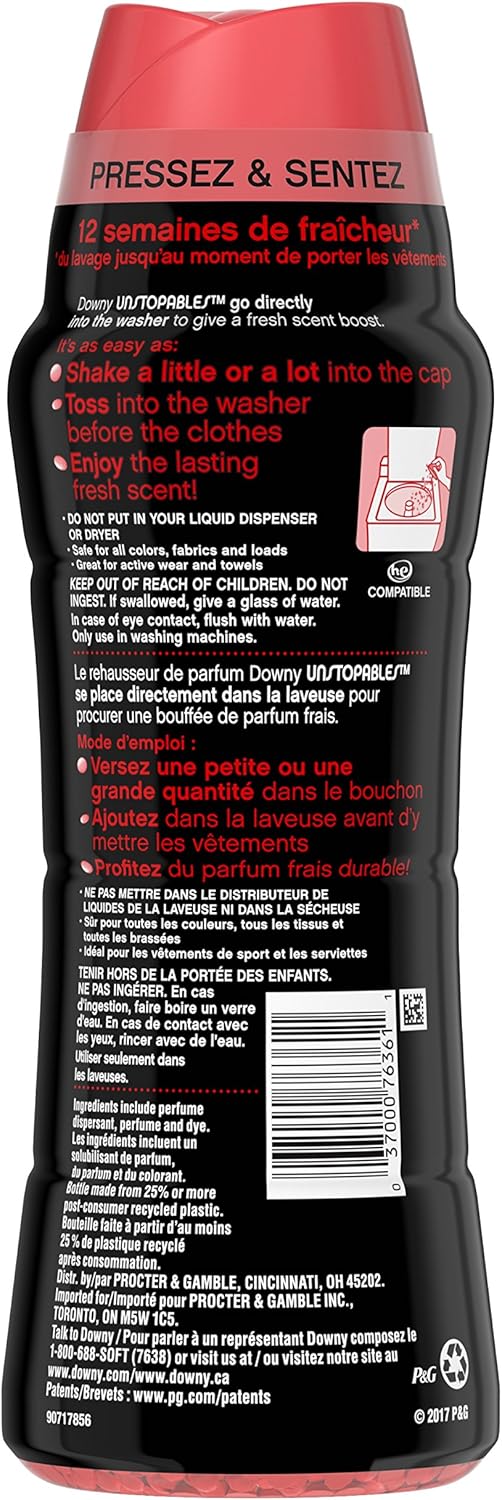 Downy Unstopables In-Wash Scent Booster Beads, Spring, 20.1 Ounce: Health & Personal Care