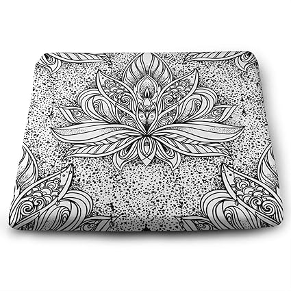 Amazon Com Xikewl Comfortable Soft Square Chair Pad Lotus