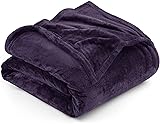 Utopia Bedding Fleece Blanket King Size Purple