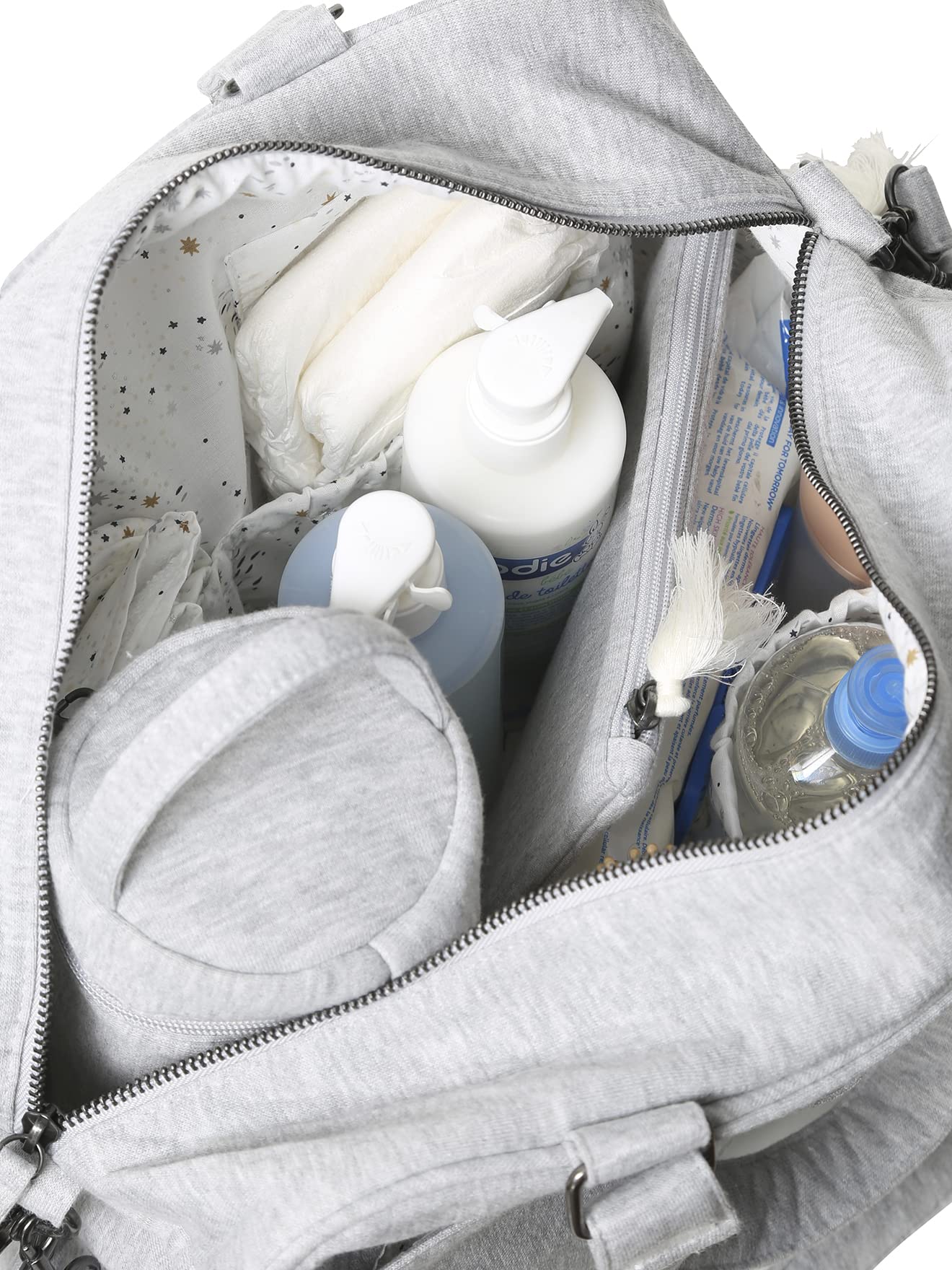 VERTBAUDETWickeltasche,Family", Sweatwaregrau meliertONE SIZE 3