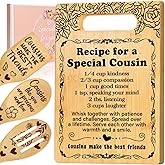 Cousin Gifts for Women, Recipe for a Special Cousin - Birthday Gift for Cousin Women Cutting Board Set, Mothers Day Birthday Gifts Wedding Gifts for Cousin from Sister Brother