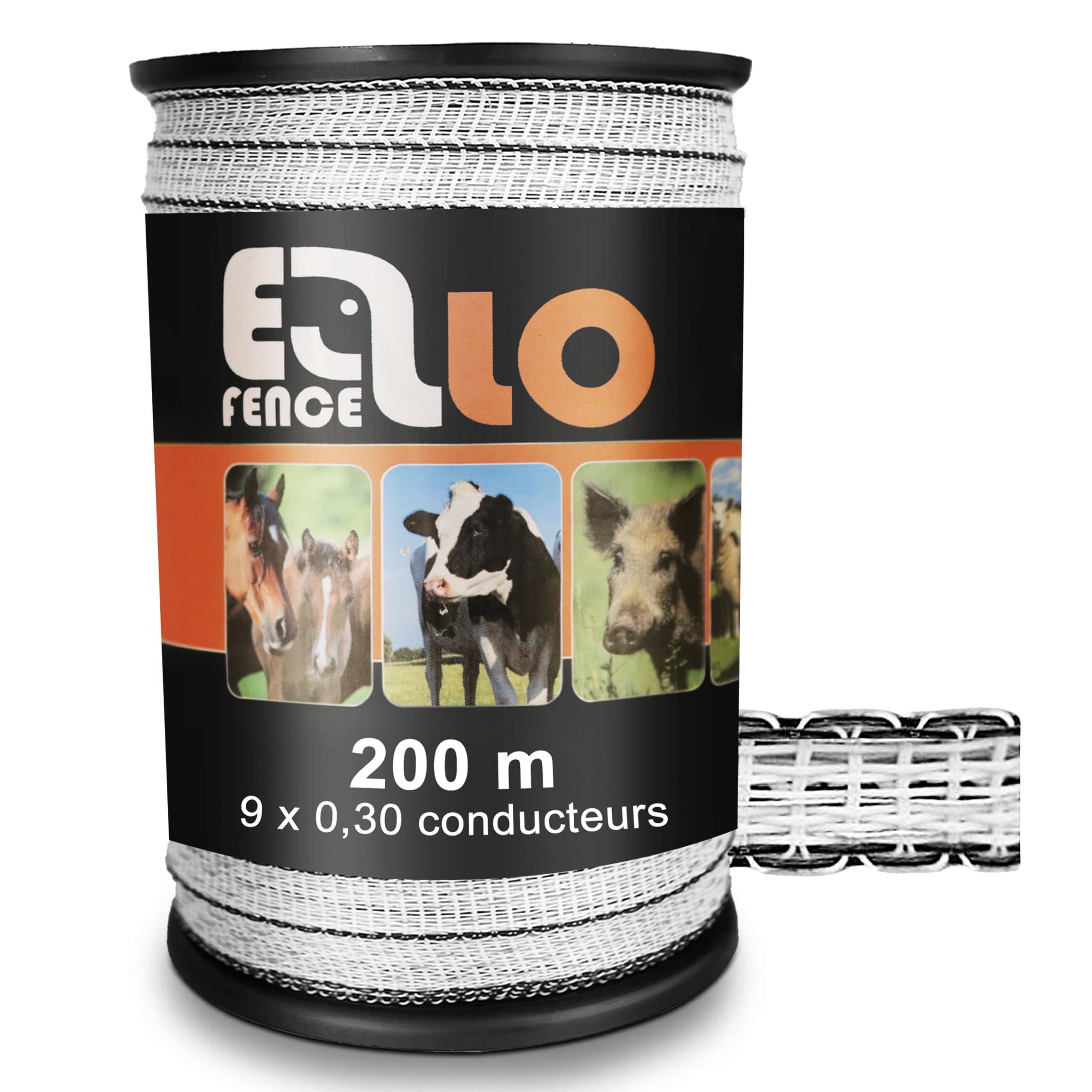 Ellofence Pasture fence tape 20 mm, top quality for extra long fences