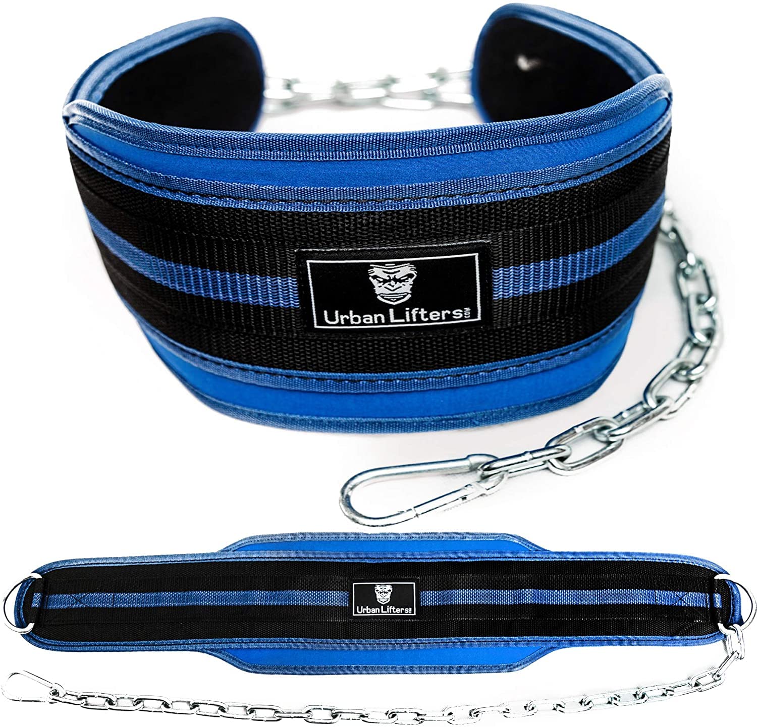 Urban Lifters Dipping Belt. Dip Belt with 32” extended length heavy duty steel chain. Extra thick 6” back support. Weight & Pull Up Belt perfect for Pull Ups, dips, Weightlifting & Powerlifting