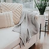 Houseify SNUGGLEVIDA Bamboo Cooling Blanket - Temperature Regulating Waffle Blanket for Comfortable Sleep - Throw for Sensitive Skin - Hypoallergenic, Breathable, Machine Washable