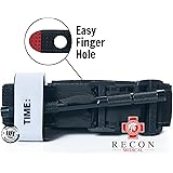 Tourniquet - (Black) Recon Medical Gen 3 Mil-Spec Kevlar Metal Windlass Aluminum Lightweight First Aid Tactical Swat Medic Pre-Hospital Life Saving Hemorrhage Control Registration Card (1 Pack)