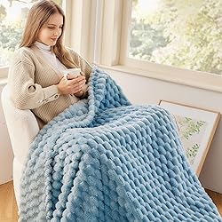 NEWCOSPLAY Super Soft Throw Blanket Blue Premium