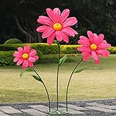 YOFNIRG Large Daisy Flowers Artificial,5.9 Ft Giant Paper Flower Decoration,Big Flowers Decor for Birthday Party,Garden,Office,Home,Wedding,Graduation,Shop Window Display(Rose)