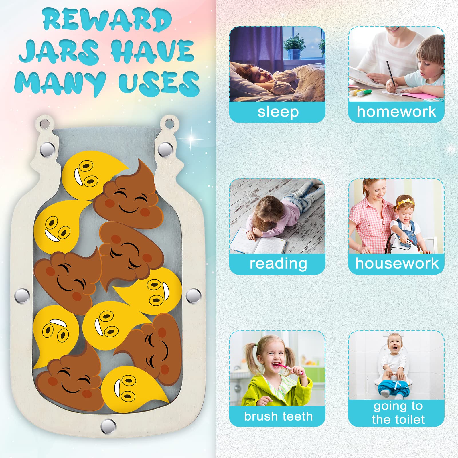 Mua Qunclay Reward Jar for Kids Pot Training Reward Jar Classroom ...