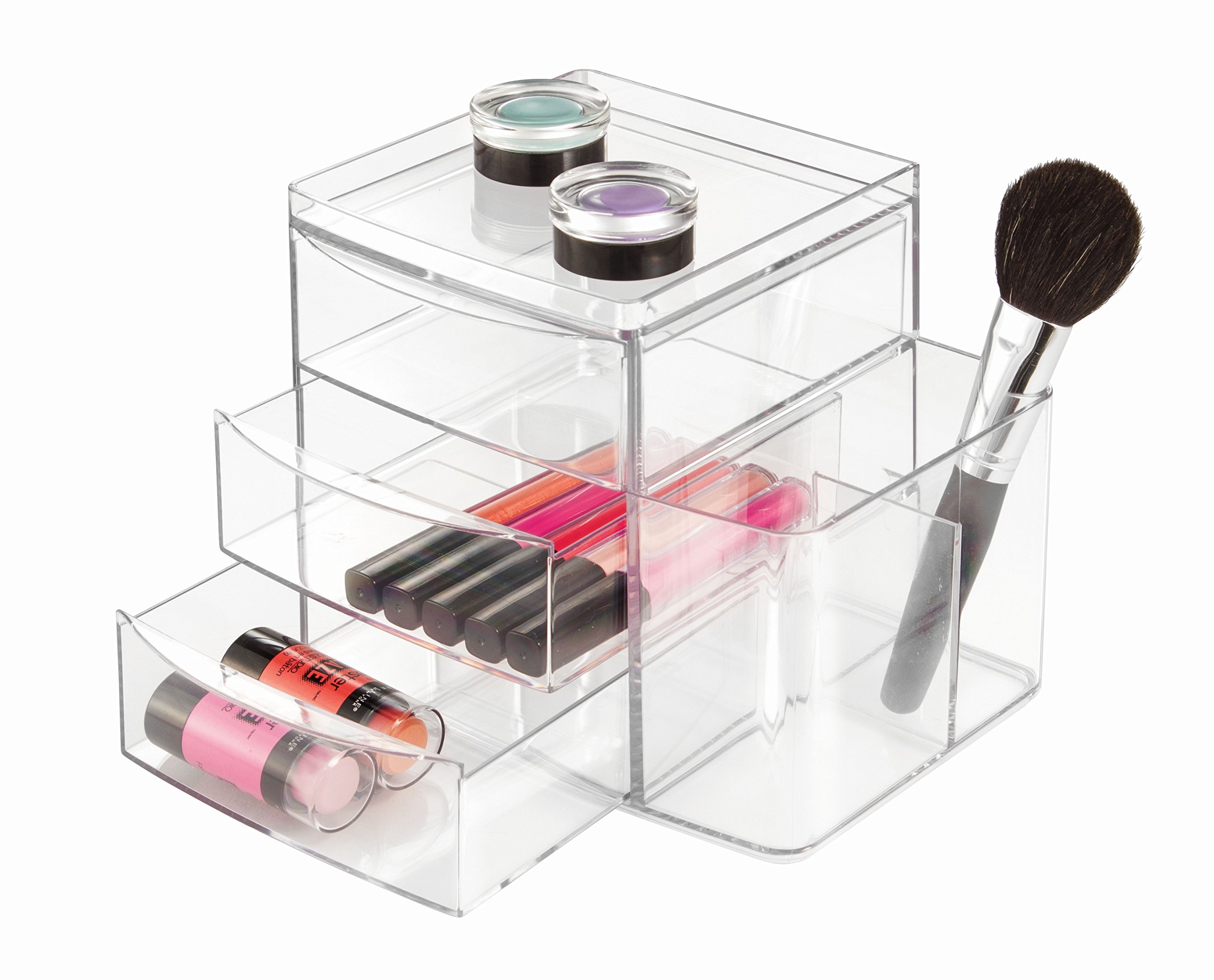 Galleon Interdesign Clarity Plastic 3 Drawer Jewelry Box With