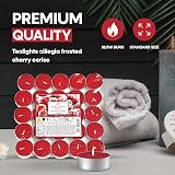 Price's Petali Brand Scented Tealights Frosted Cherry 4 Hr Burn 25 Pack view 5