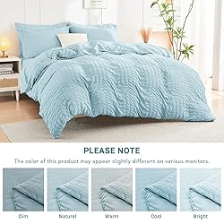 HYMOKEGE Lake Blue Full Size Comforter Sets
