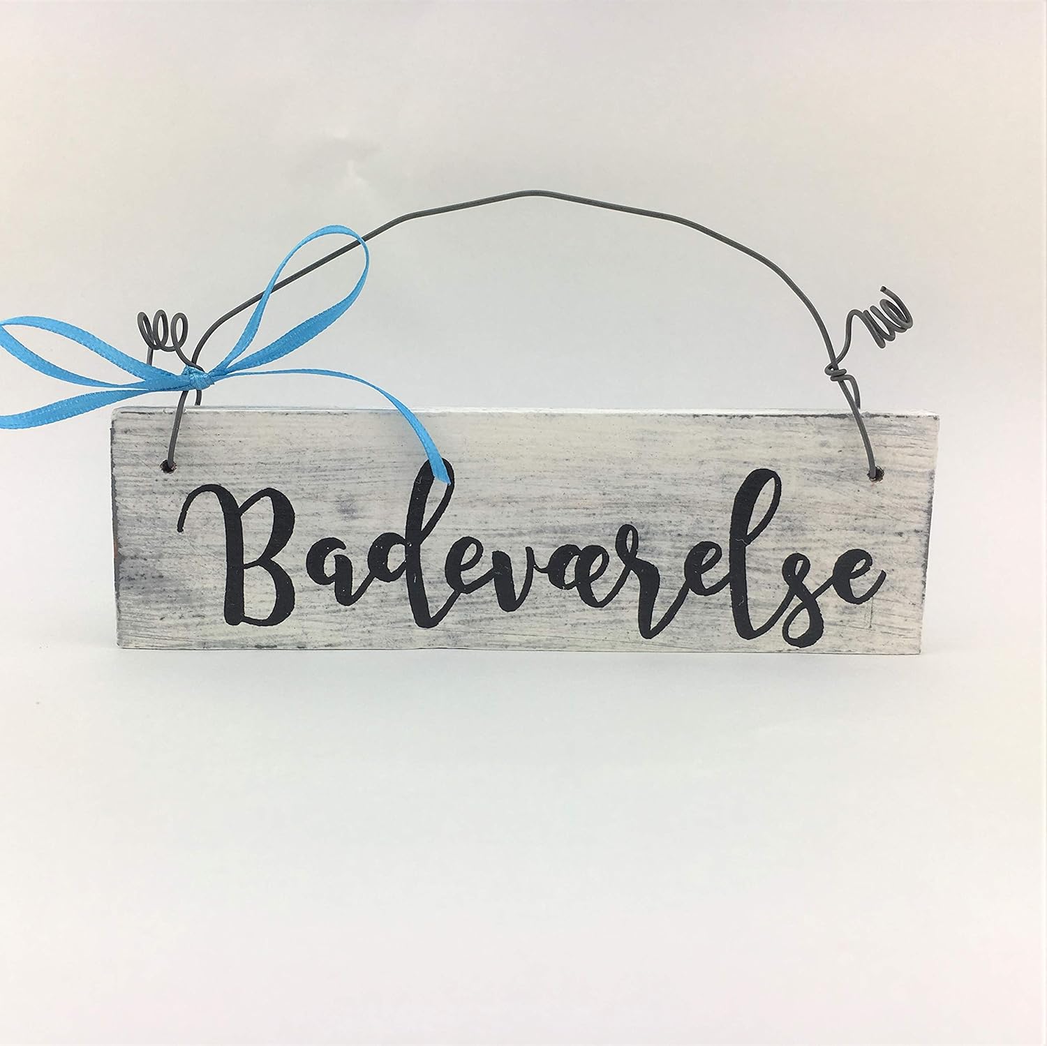 Holzschild Türschild „Badeværelse“ Badezimmer WC Bad Vintage