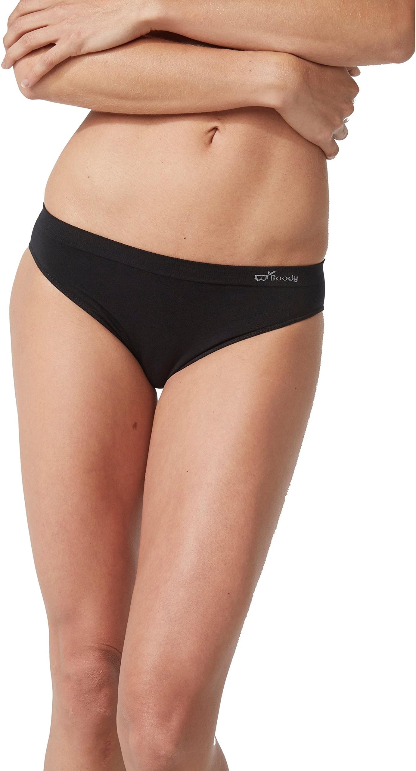 | Women's Classic Bikini Briefs | Organic Bamboo Underwear | Seamless Knickers | 1 Pack