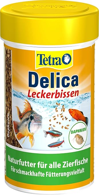 Tetradelica Daphnia Naturfutter Fur Zierfische Enthalt Zu 100 Sonnengetrocknete Wasserflohe 100 Ml Dose Amazon De Haustier