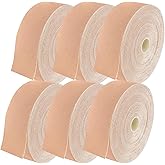 CHOIMOKU 6 Rolls Kinesiology Tape Roll Sports Tape Athletic Kinesiology Tapes Beige Uncut 1.5inch Waterproof 1.5" Knee Tape Self Adhesive for Shoulder Muscle Joint Pain
