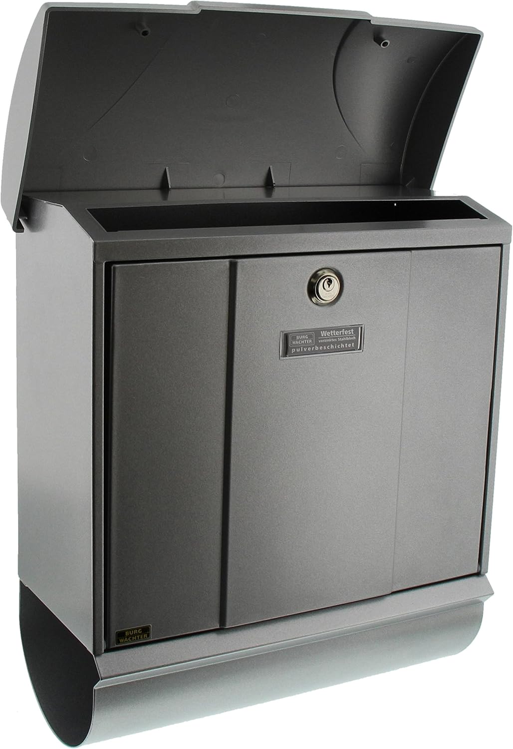 Burg-Wächter Olympia 91600 Sheet-Steel Letter Box Available in Various Colours, 91600Si, Silver - Image 4