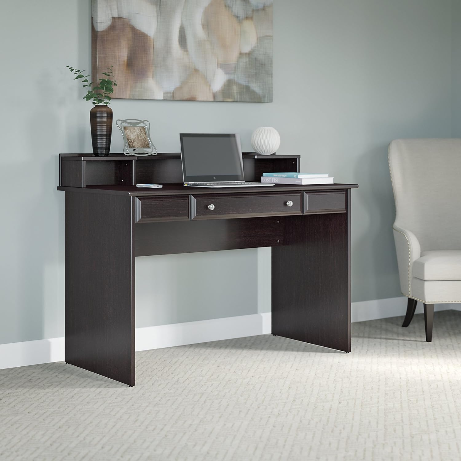 Best bush furniture cabot computer desk, espresso oak