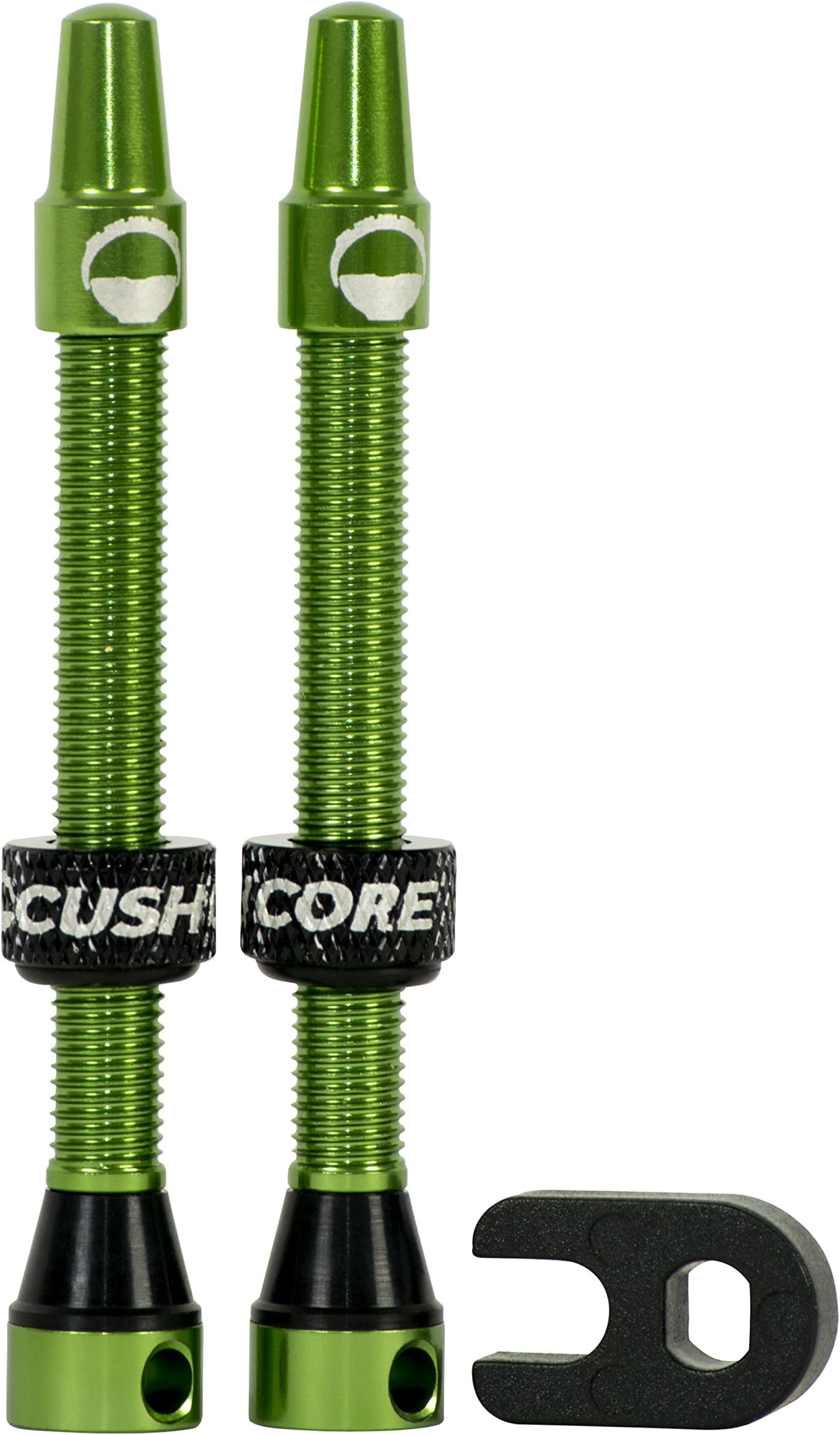 Cush Core Aluminum Tubeless Bicycle Air valve Core - 55mm - 2pk - 10003