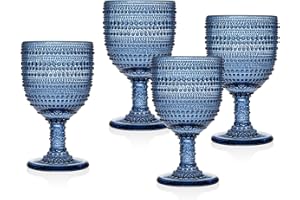 Godinger Silver Art Lumina Blue Set 4 Goblet