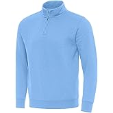 Antigua Men’s Victory Quarter-Zip Fleece, Midweight Cotton-Poly Brushed Back Pullover, Warm Cozy Athletic Fan Favorite Top