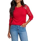 NIC+Zoe Womens Subtle Shine Sweater