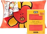 Kitsch x BT21 Satin Pillowcase Tata Queen 19x26 Zipper Hair Skin