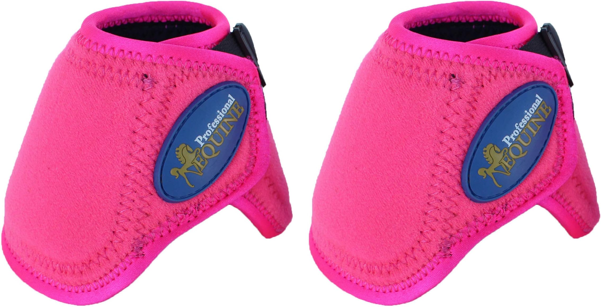 Professional Equine No Turn Quick Wrap Neoprene Horse Bell Boots Pink 41P03E