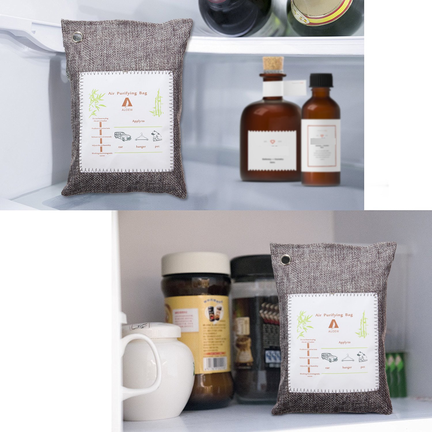 Audew 2pc Desodorante Carbón Activado Coche y Casa, Interior ...